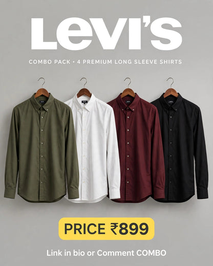 Casual Shirts (Multicolor, M) (Pack of 4)